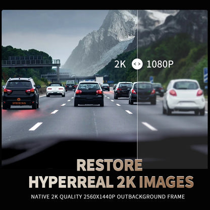 TiESFONG M10max 2K Car Dash Cam: 360° 4CH DVR